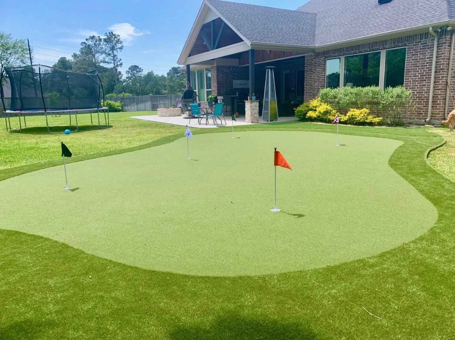 Synthetic Putting Green Design and Install in Baytown, TX