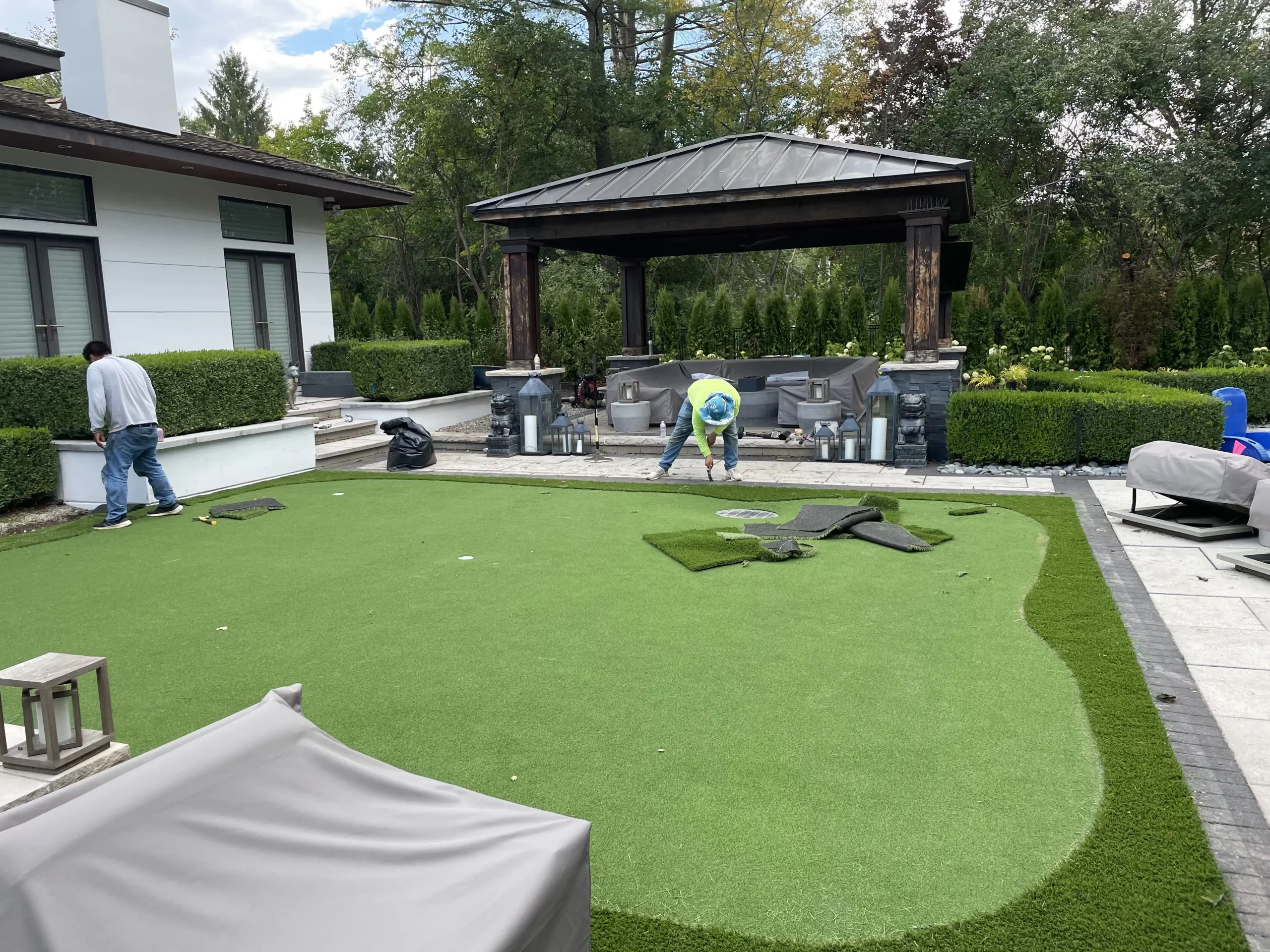 Synthetic Putting Green Design and Install in Baytown, TX